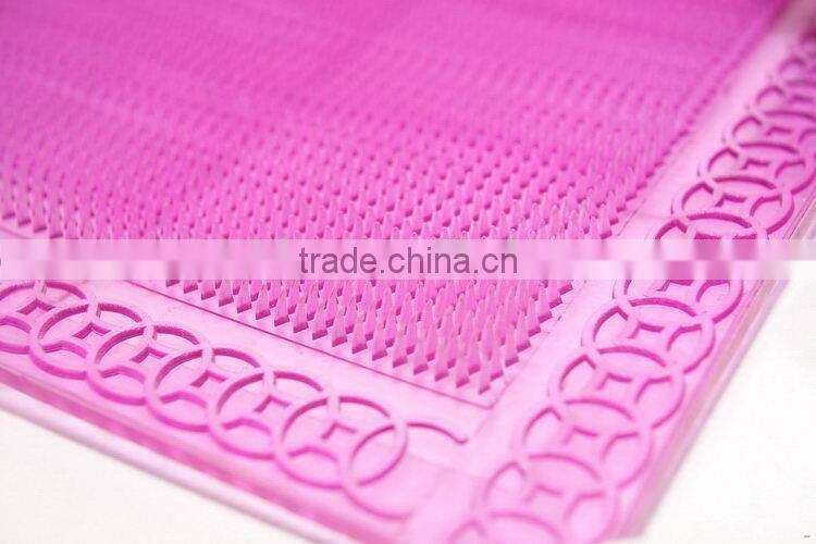 2016 hot sale any thickness flower pvc bath mat