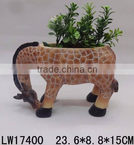 Creative Design Flowerpot Horse Animal Contemporary Garden Home Decor Hallway Decoration
