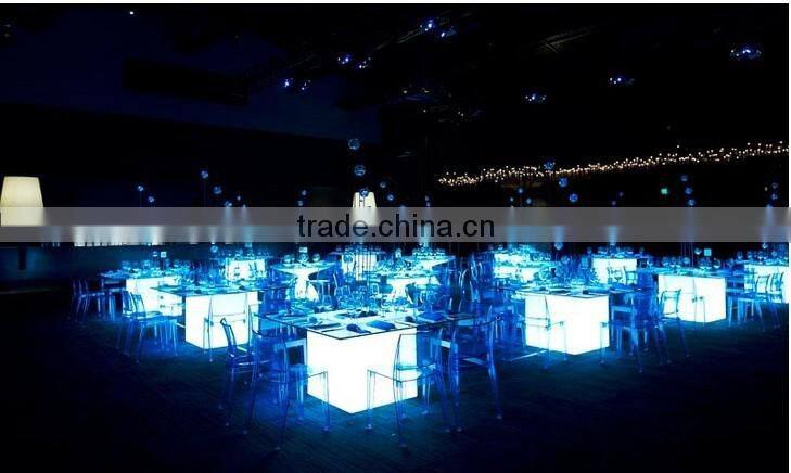 LED illuminated Furniture, Sale Cheap Plastic Tables and Chairs,Led Color Rechangeable Luminated Table and Stool