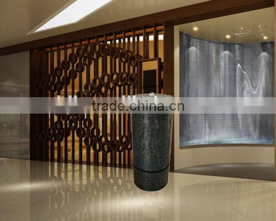 diameter 60cm candle shape garden water fountain