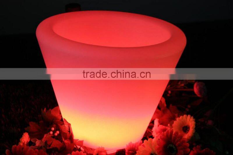 innovative fashionable rechargeable led ice Bucket, led flower planters