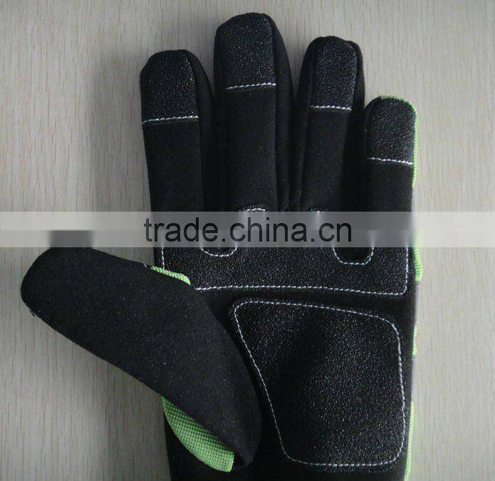 High Visibility Mechanics Gloves ZJM43