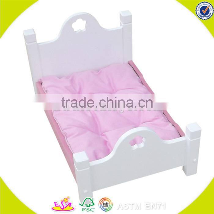 Wholesale pink cute kids wooden doll swing toy interesting toddler wooden doll swing toy W08F023