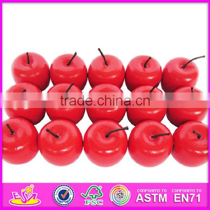 2016 new design children toy wooden magnetic apple tree W01A091