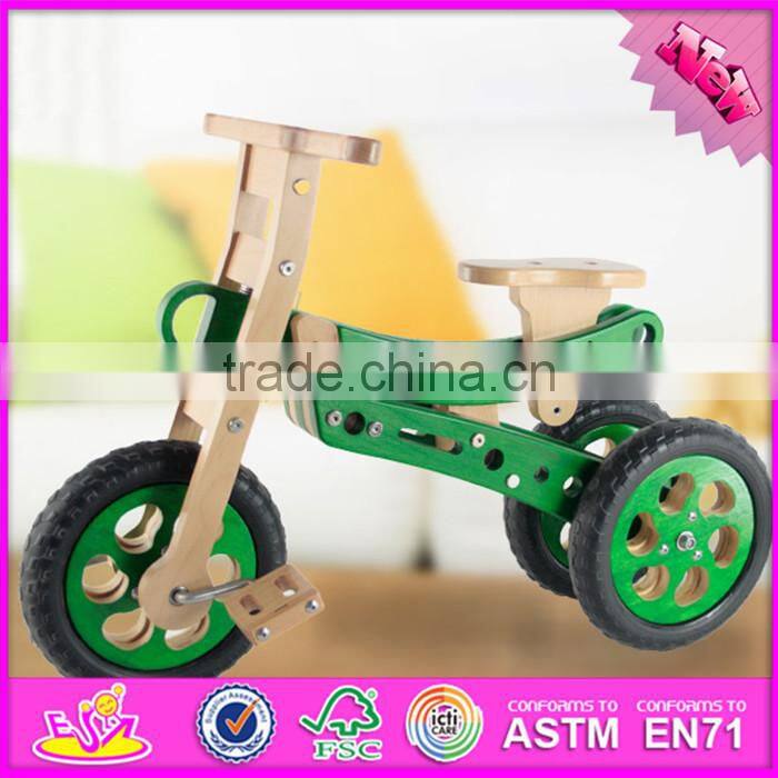 2016 new design children wooden mini toy bike, hot sale kids wooden mini toy bike W16C151