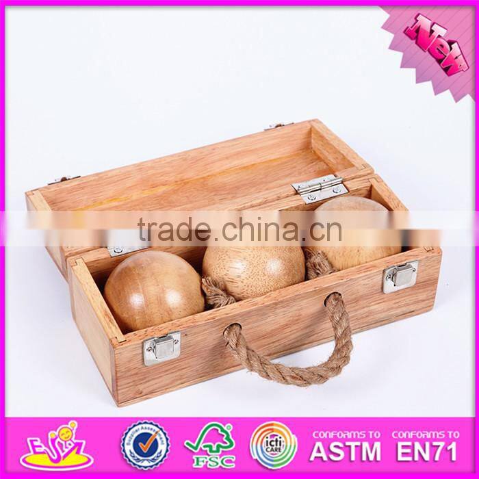 2016 Outdoor garden wooden bowling game W01A181