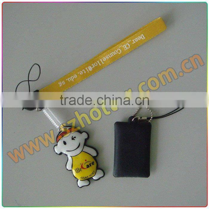 death 3d soft pvc key ring