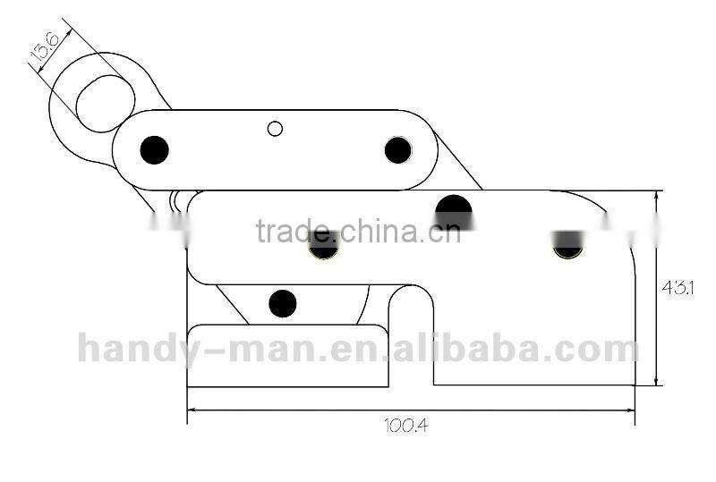 606-12 For synthetic rops steel 12mm component fall arrest system rop grab