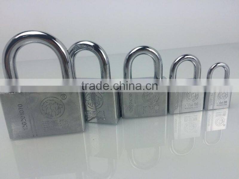 Berrylion tools polished 70mm tri-circle padlock with keys