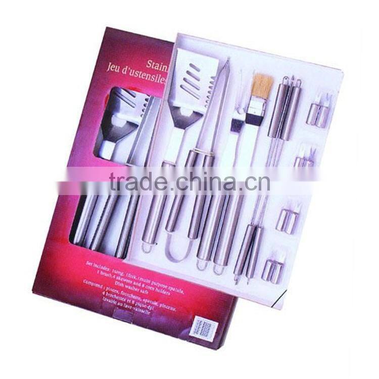 18pcs BBQ set with s/s handle
