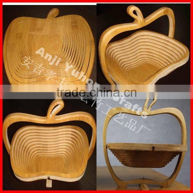 apple shape bamboo fruits basket