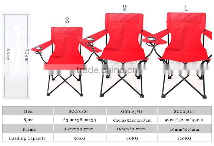 camping and caravan equipment polyester fabric folding chair