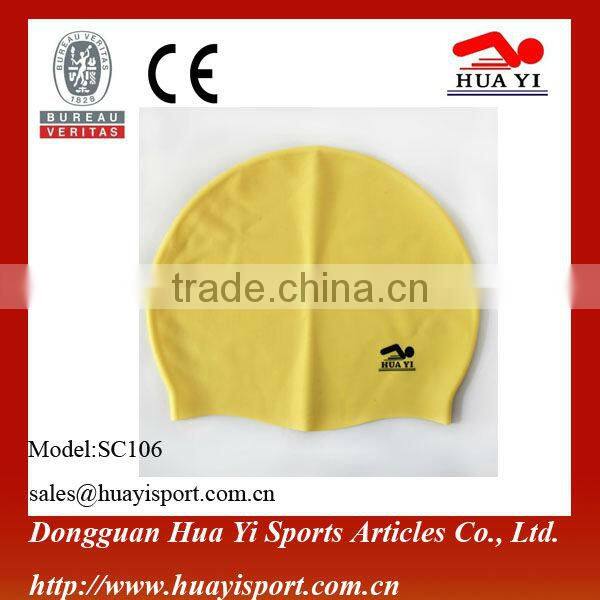 Custom OEM Promotional Silicone Color Mixed Swimming Cap