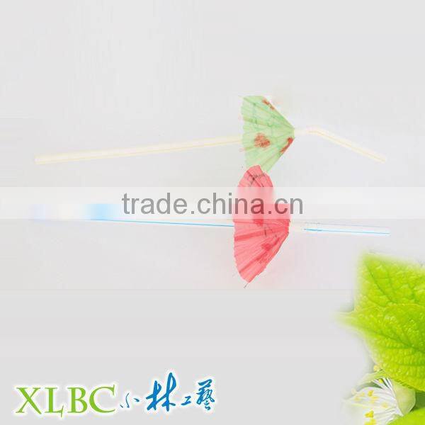 100pcs per box cocktail parasol ass Flex straw