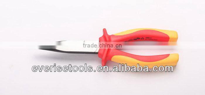 6" VDE insulated long nose pliers with GS/VDE certificate