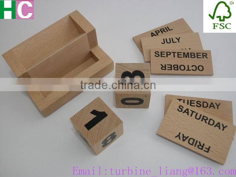 2016 wooden calendar, office wood calendar