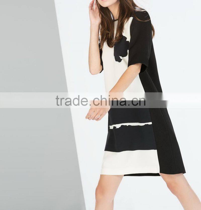 elegant quality ladies sexy party dress fashion wholesale new black lace and nude evening dress