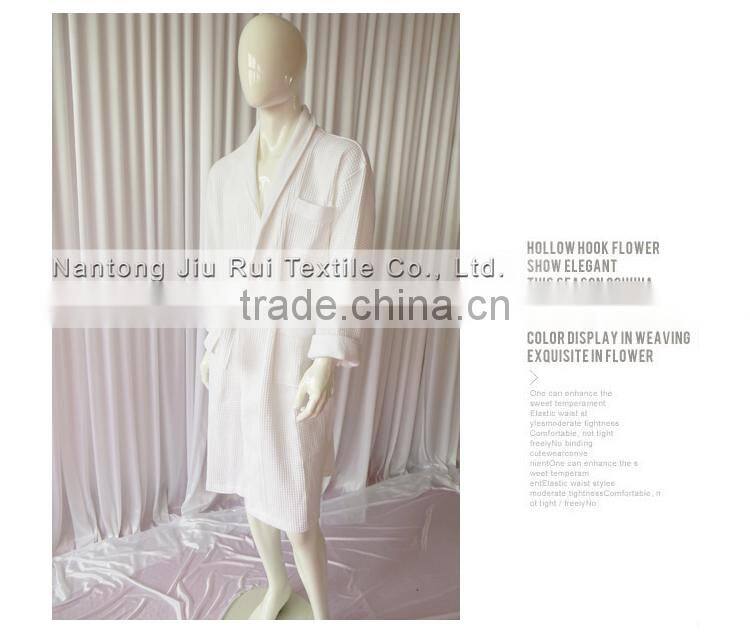 White Bathrobe Thick Winter Waffle Robe Plus Size Sleepwear