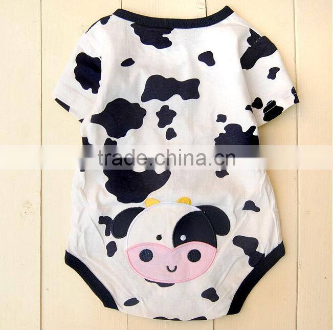 comfortable fit milk cow baby rompers wholesale