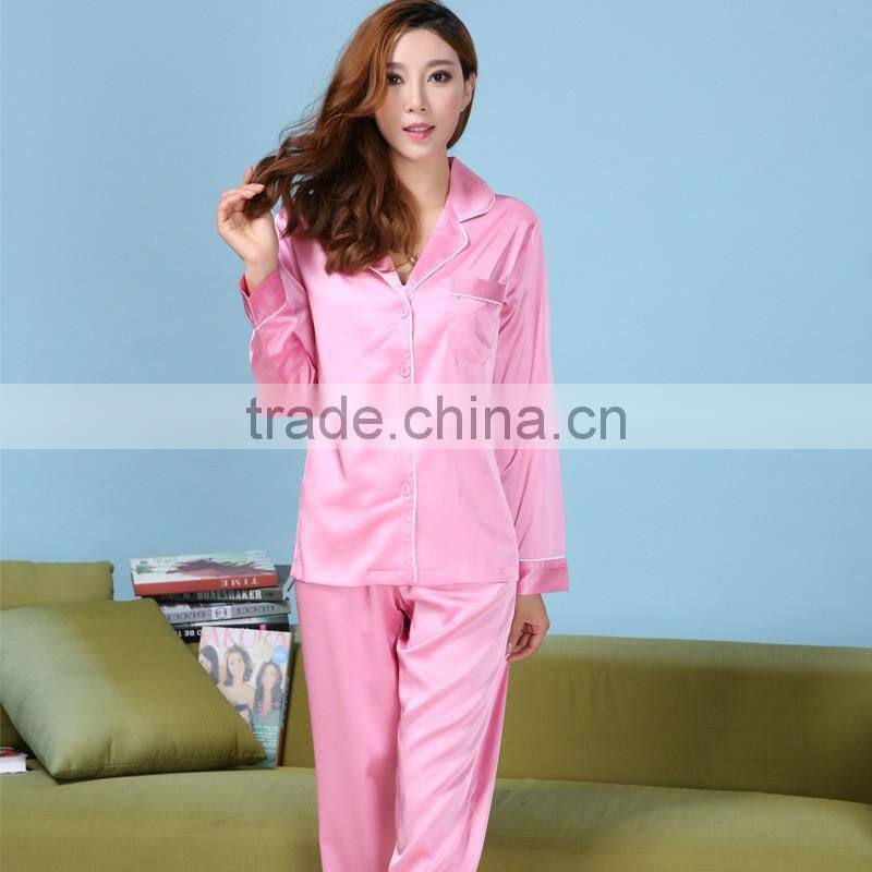 Custom long sleeve cotton nightgown women homewear lady pajamas