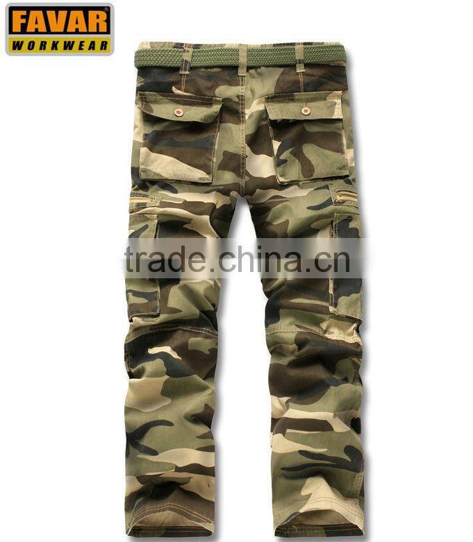 Army Ripstop Camouflage Working pants with multi pocket