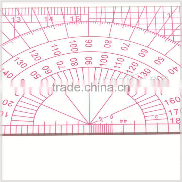 Kearing multifunction1.2mm thickness grading ruler with protractor for tailoring# B-75