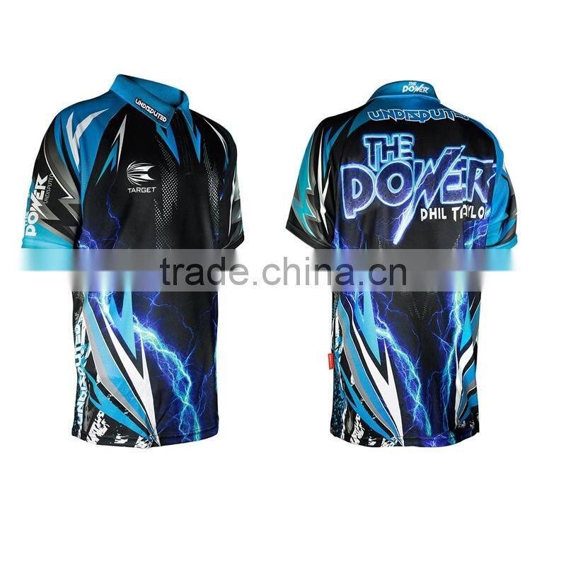 Fitness mens custom polyester men dart shirt