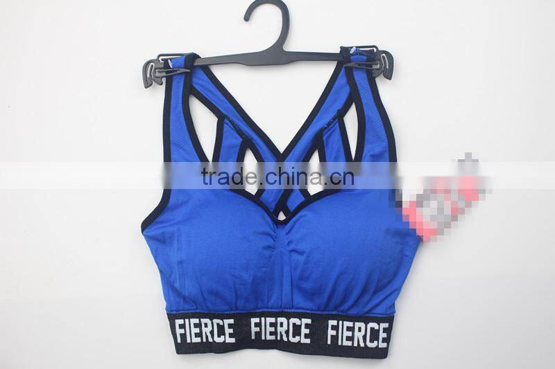 Sexy seamless lady sport bra fitness yoga bra sport underwear