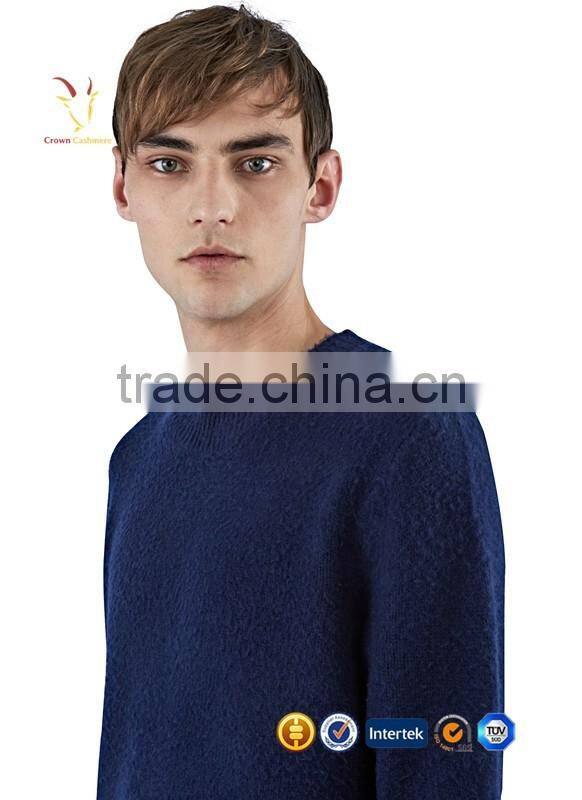 Woven Men Cotton Pure Cashmere Sweater for Man