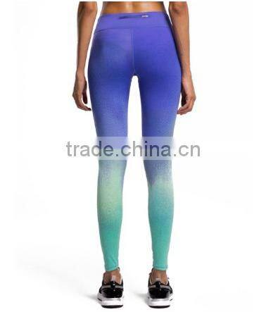 Women Printed Compression Pants Drawstring Skin Tights with Cutouts