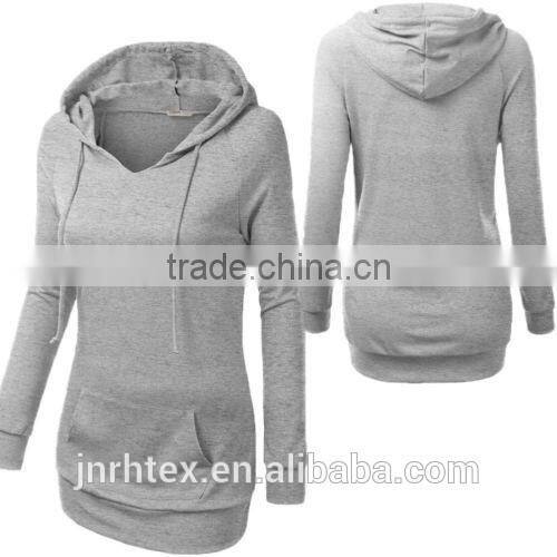 Women Ladies Fitted Hoodies Casual Coat Pullover Outerwear Sweatshirt Extra Long