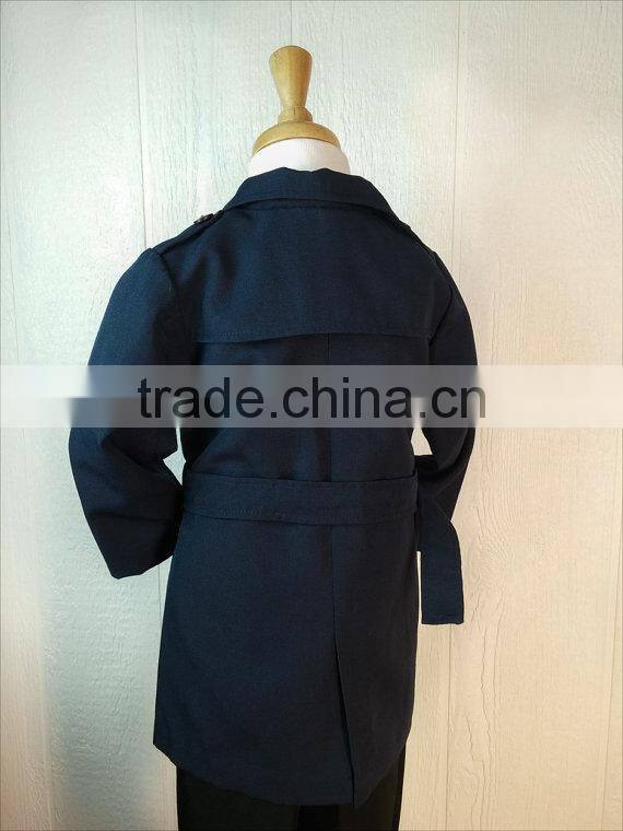 Stylish Coat Little Trench Wool Coats Kids Clothes Boys Formal Winter Jacket