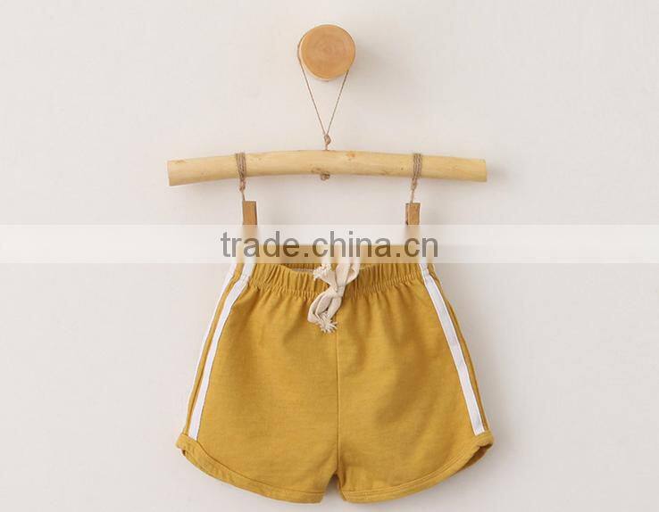 S60472B 2017 Hot sale new design girls pure colour sports shorts