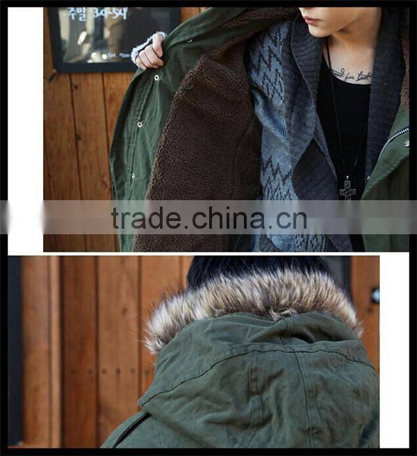 2016 new design vogue european style fishtail military fur parka designer men winter coat
