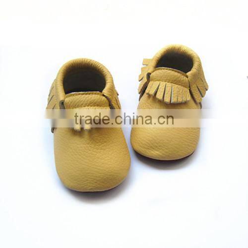 sell best handmade 7 colors rubber sole baby moccasins made in china baby shoes