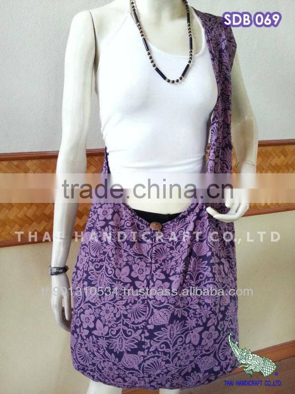 Thai Cotton Shoulder Hippie Boho Hobo Sling Crossbody