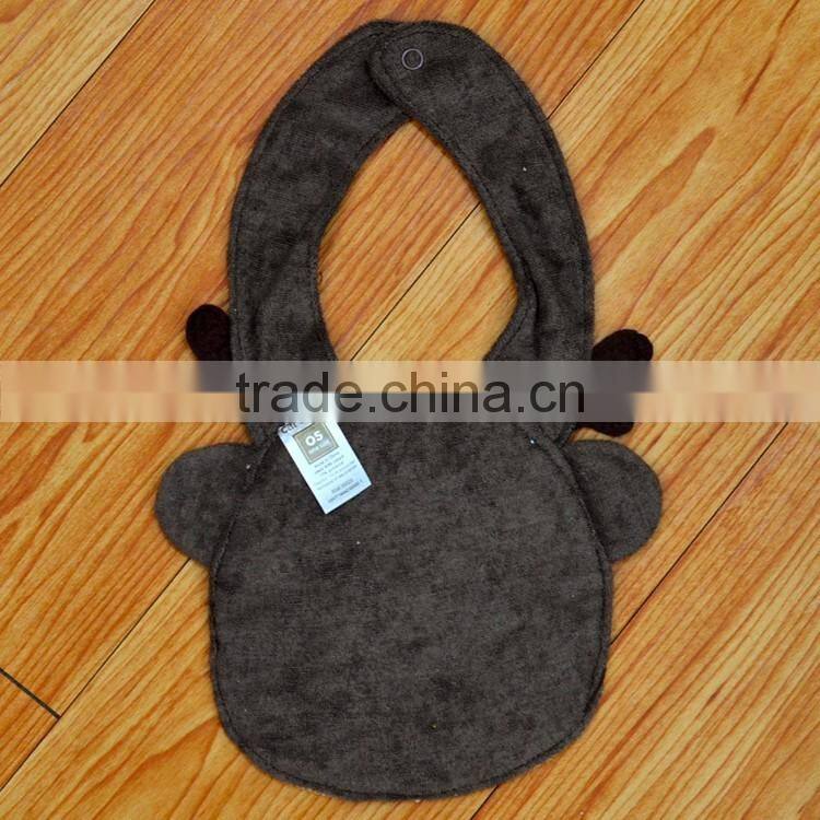 Cute cartoon face baby drool cloths