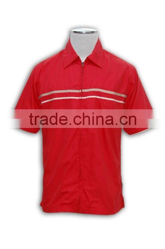 100% Cotton Design china made short sleeve red mens lightweight cotton shirts