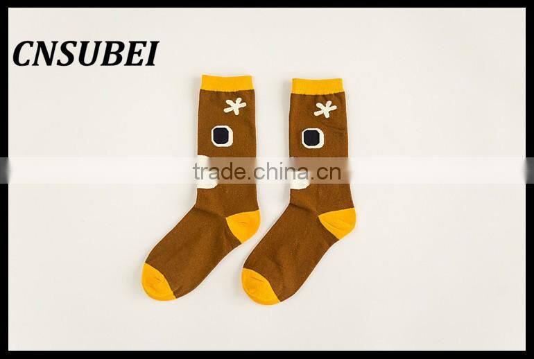 2016 new winter personality color pattern cotton socks