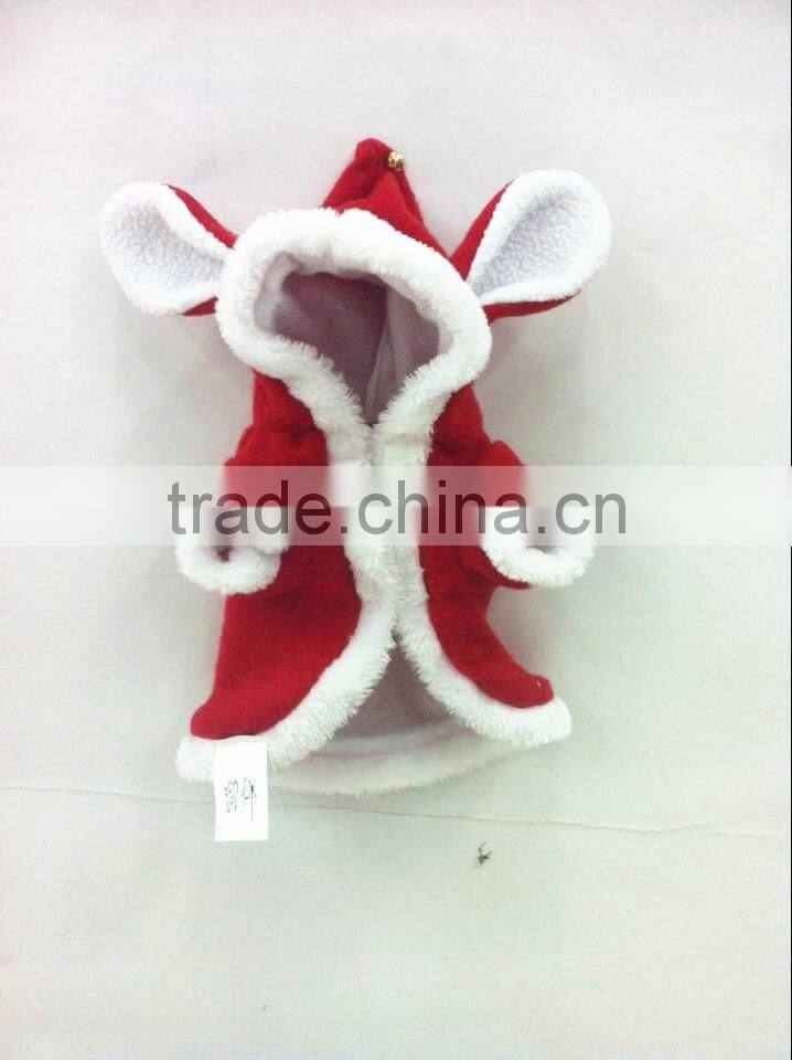 Christmas Puppy Outerwear Dog Warning Clothes