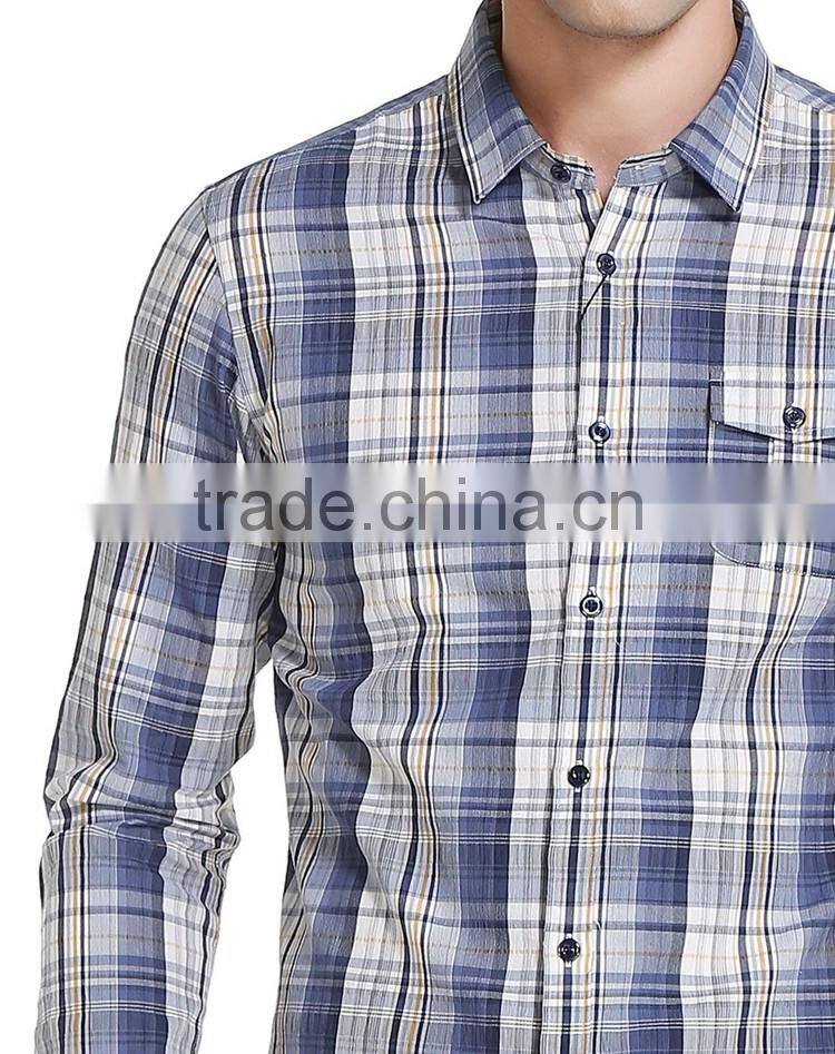 Designer plaid shirts for men famous clothing factories in china