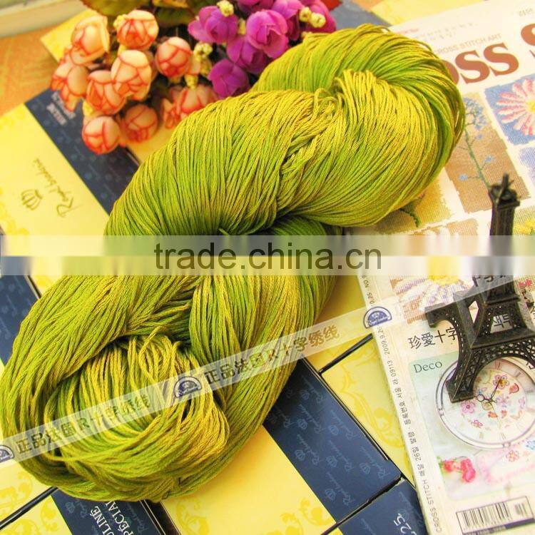 dyed bulk Egyptian cotton floss embroidery threads dmc color hand embroidery