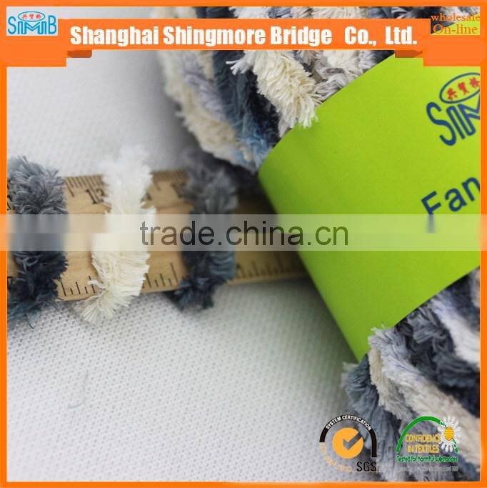 knitted yarn china supplier cheapest price wholesale oeko tex 100% polyester chenille yarn for knitting scarf with free samples