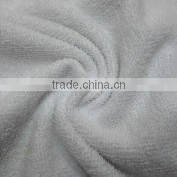 wholesales double sided bamboo fiber terry towelling fabric