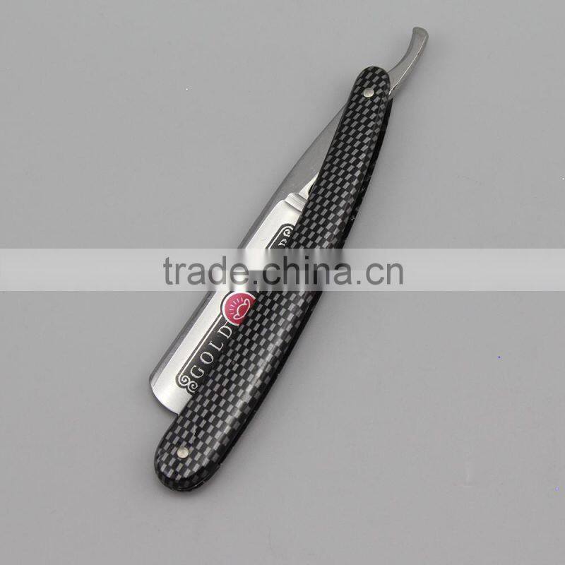 "GOLDOLLAR 208" man's razor carbon steel barber razor cut throat razor