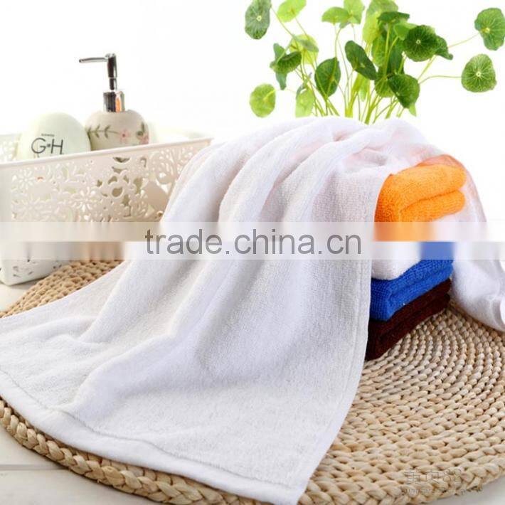 Customized Logo Printed Elegant Natural white Towel for hotel