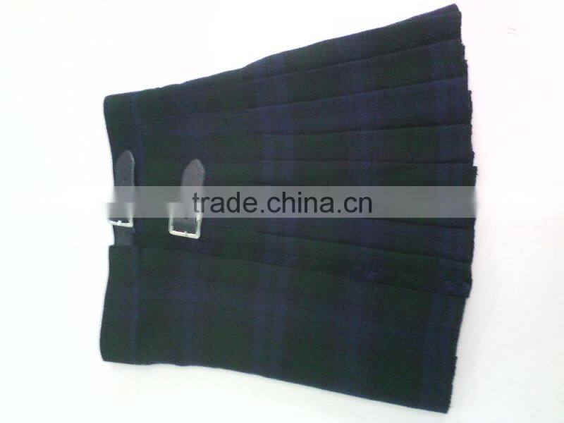 Ladies Black Watch Scottish Women, Girl Pleated Mini Kilt Skirt