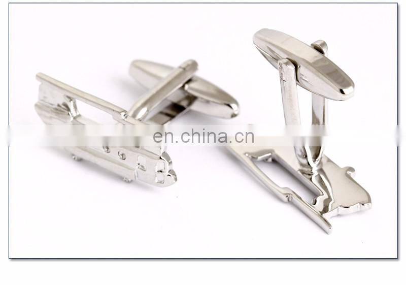 fashion metal airplane transportation cufflinks jewelry for men