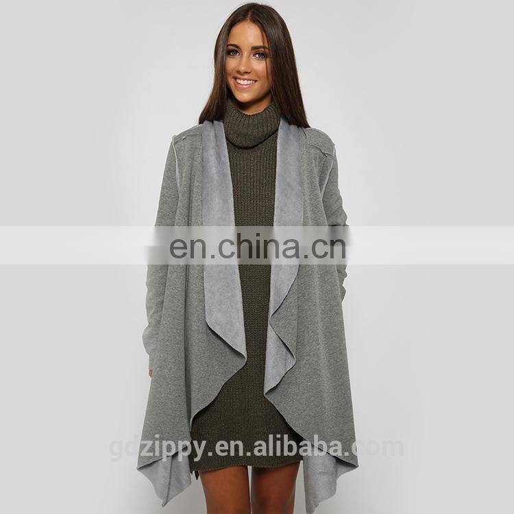 Alibaba express clothes New design jacket for women women jacket in Grey