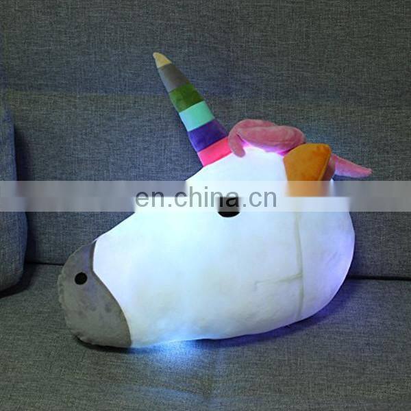 Fashion New Stuffed Plush White Unicorn Pillow Cushion Custom Cute Soft Unicorn Plush Toy